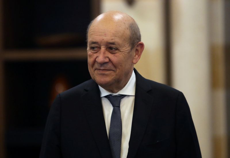© Reuters. SUR TIFFANY, LE DRIAN DIT AVOIR ÉTÉ
