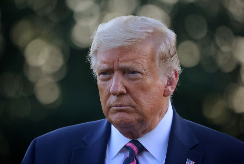 &copy; Reuters. U.S. President Trump departs for campaign travel to Pennsylvania at the White House in Washington