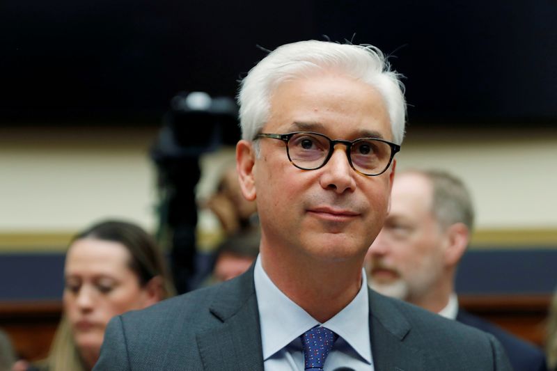 &copy; Reuters. FILE PHOTO: Wells Fargo CEO Charlie Scharf testifies before a House Financial Services Committee on Capitol Hill in Washington, U.S.