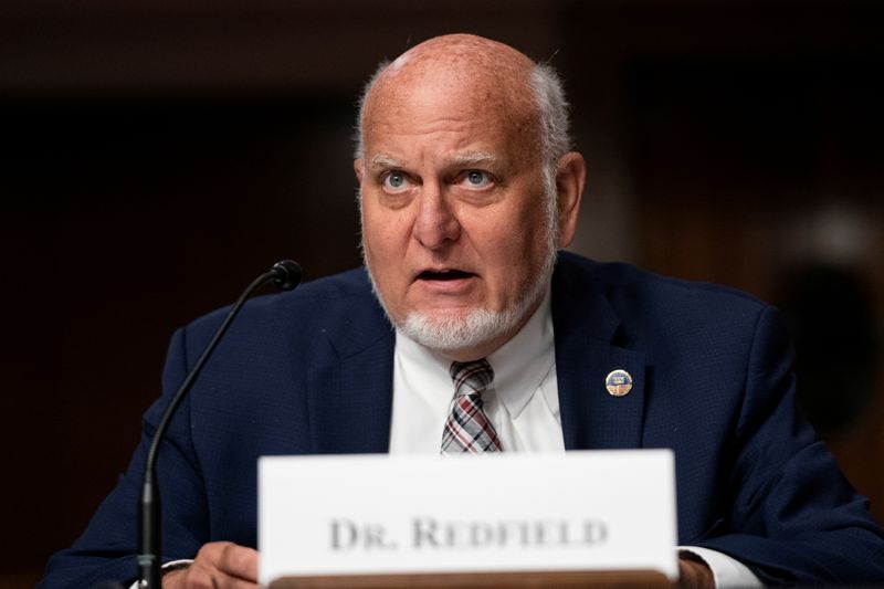 &copy; Reuters. Fauci, Redfield testify at U.S. Senate hearing on coronavirus response in Washington