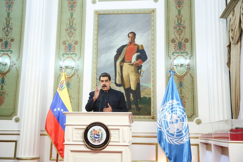 &copy; Reuters. رئيس فنزويلا يدعو أعضاء الأمم المتحدة إلى التصدي للعقوبات الأمريكية