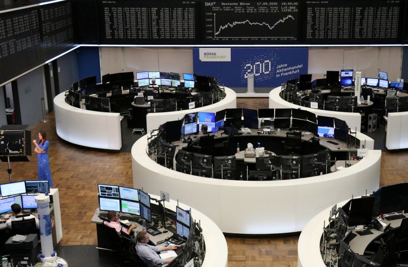 &copy; Reuters. The German share price index DAX graph at the stock exchange in Frankfurt