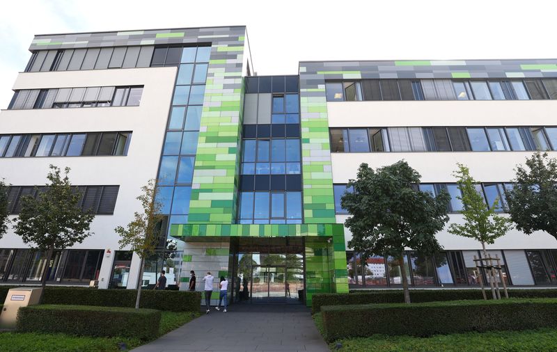 &copy; Reuters. The headquarters of German biotech firm BioNTech is photographed in Mainz