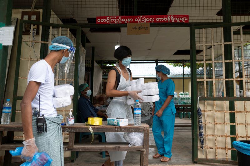 &copy; Reuters. The outbreak of the coronavirus disease (COVID-19), in Yangon