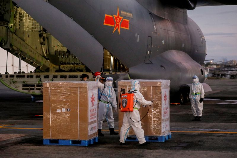 &copy; Reuters. First shipment of COVID-19 vaccine arrives in Philippines