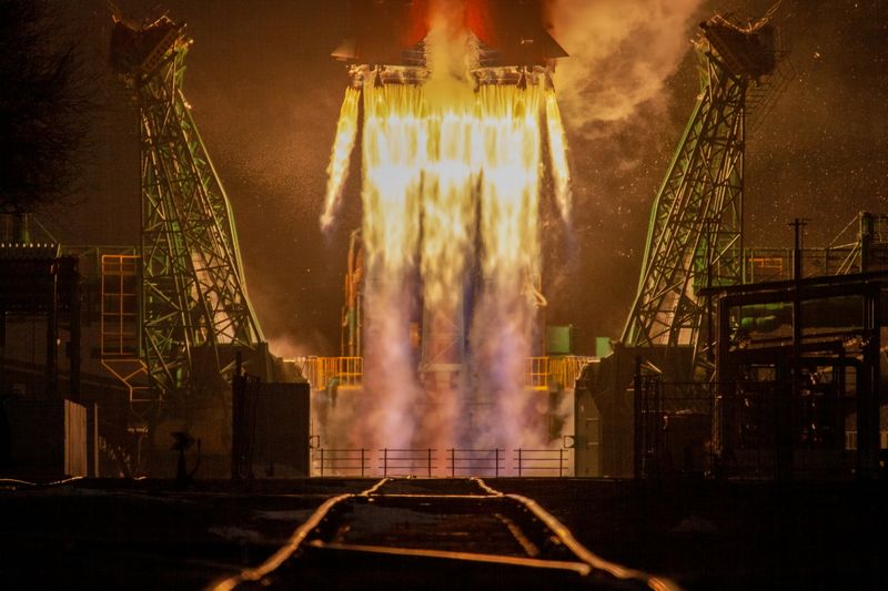 &copy; Reuters. Launch of the Arktika-M satellite for monitoring the climate and environment in the Arctic, at the Baikonur Cosmodrome