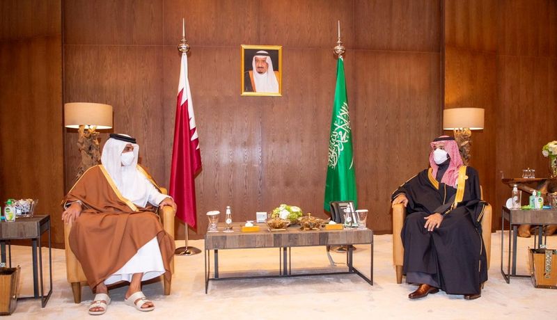 &copy; Reuters. الديوان الأميري: أمير قطر يجري اتصالا مع ولي عهد السعودية