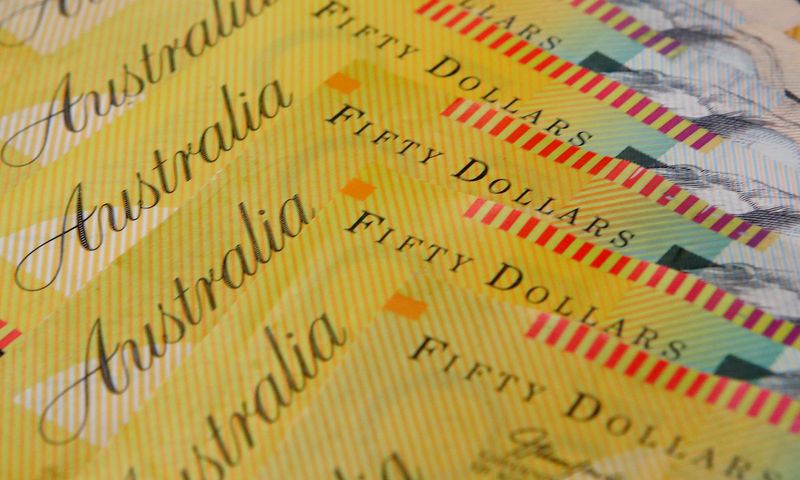 © Reuters. Illustration photo of Australian dollars