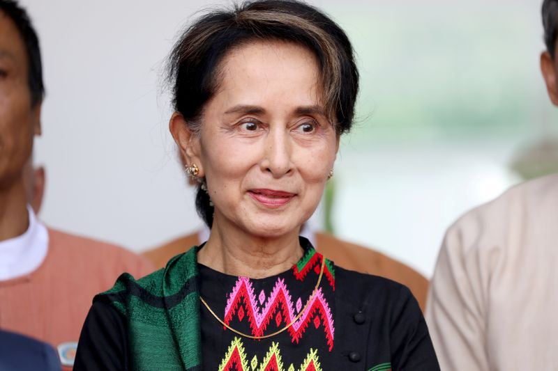 &copy; Reuters. ミャンマーのスー・チー氏が出廷、新たな容疑で訴追＝弁護士