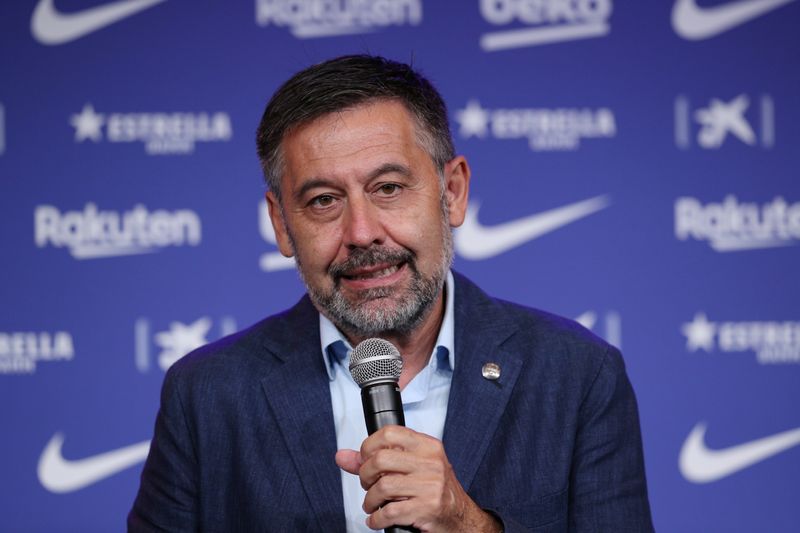 &copy; Reuters. Ex-presidente del Barcelona Josep Maria Bartomeu