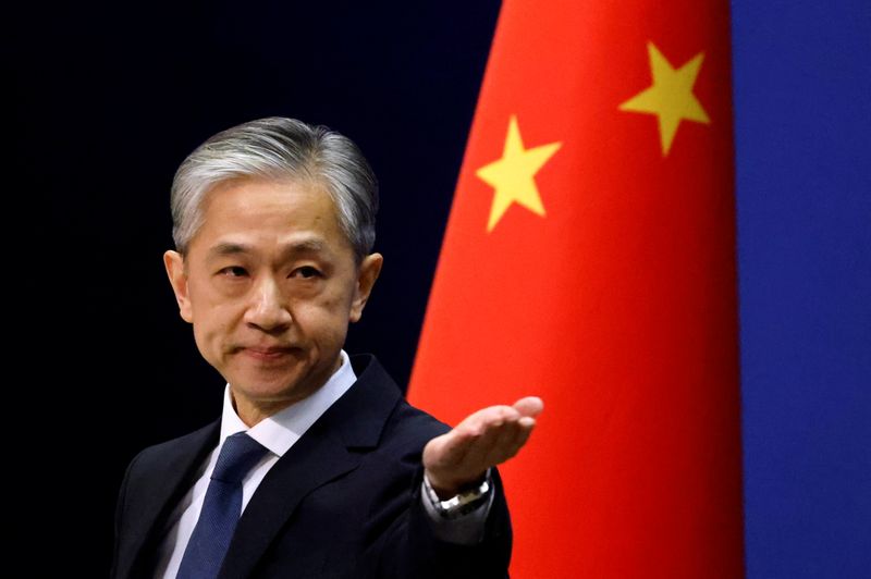 &copy; Reuters. Porta-voz do Ministério das Relações Exteriores da China, Wang Wenbin