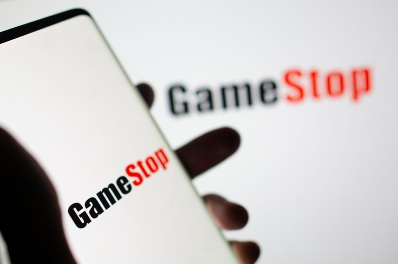 &copy; Reuters. GameStop logo is seen in this illustration