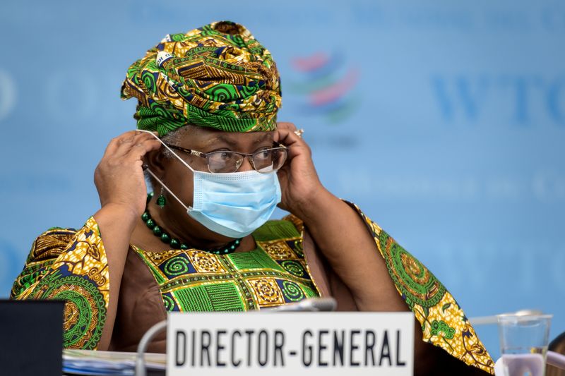 &copy; Reuters. A nova diretora-geral da Organização Mundial do Comércio, Ngozi Okonjo-Iweala. 01/03/2021. REUTERS/Fabrice Coffrini.