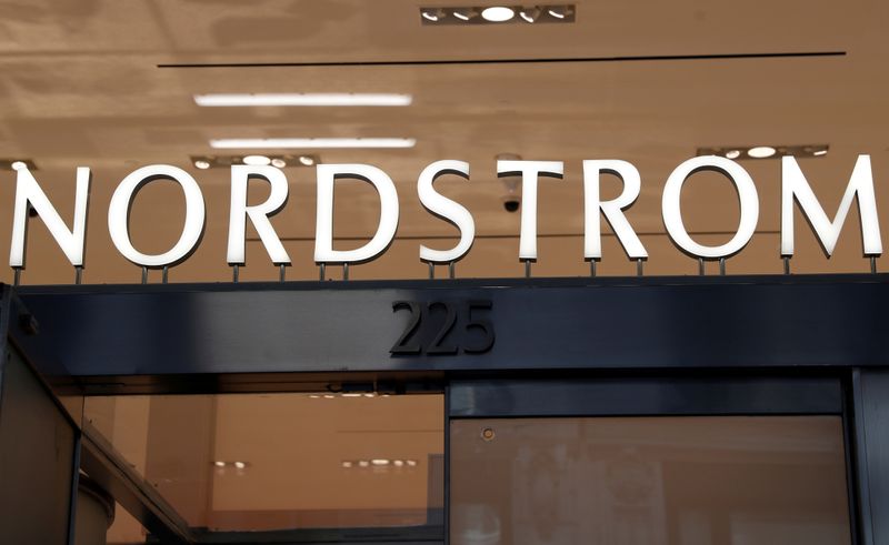 © Reuters. FILE PHOTO: The outside of the Nordstrom flagship store is seen during a media preview in New York