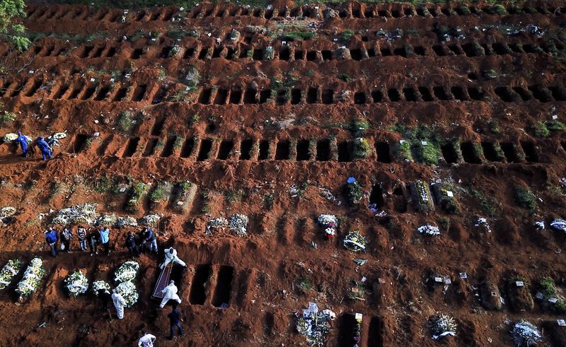 &copy; Reuters. ブラジル、コロナ死者が過去最多更新　サンパウロで規制導入