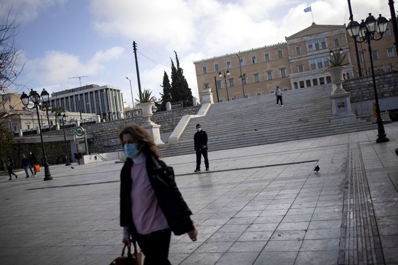&copy; Reuters. ギリシャがコロナ封鎖延長、規制対象地域も拡大