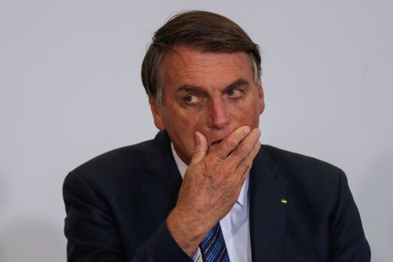 &copy; Reuters. Presidente Jair Bolsonaro durante cerimônia no Palácio do Planalto