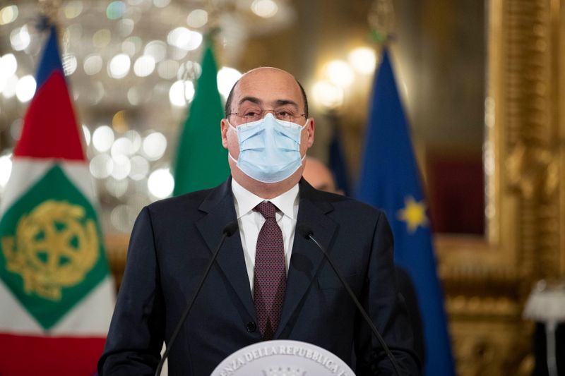 &copy; Reuters. Nicola Zingaretti, ex segretario del Partito Democratico (PD) a Roma