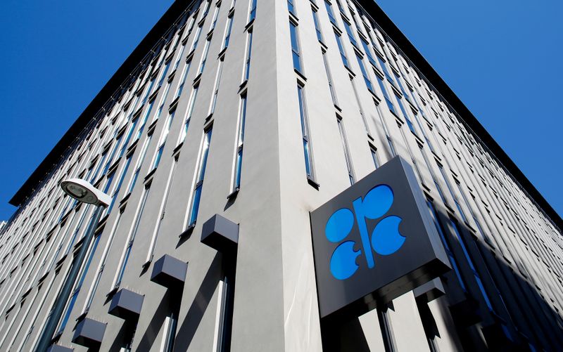 &copy; Reuters. Il logo Opec presso la sede centrale a Vienna