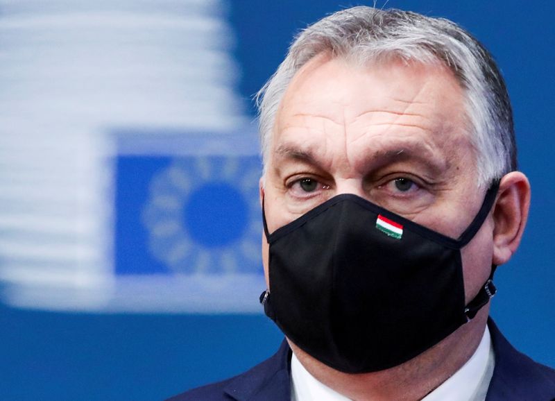 &copy; Reuters. Il premier ungherese Viktor Orban a Bruxelles