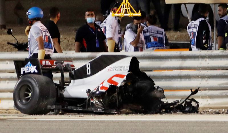 &copy; Reuters. الاتحاد الدولي للسيارات يكشف تفاصيل حادث جروجان في سباق البحرين
