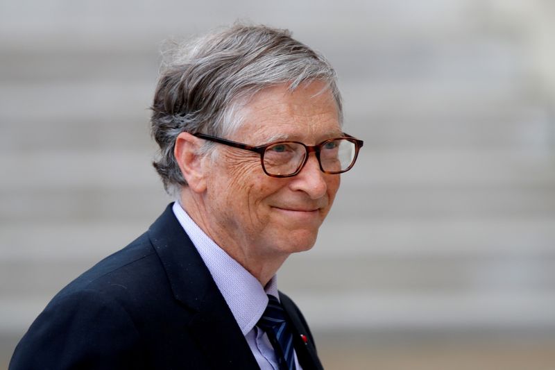 &copy; Reuters. FILE PHOTO: Bill Gates, Co-Chair of Bill & Melinda Gates Foundation arrives at the Elysee Palace in Paris, France, April 16, 2018.    REUTERS/Charles Platiau/File Photo