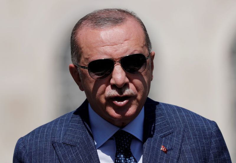 &copy; Reuters. الرئيس التركي رجب طيب أرودغان في اسطنبول يوم 7 أغسطس آب 2020. تصوير: مراد سيزار - رويترز  