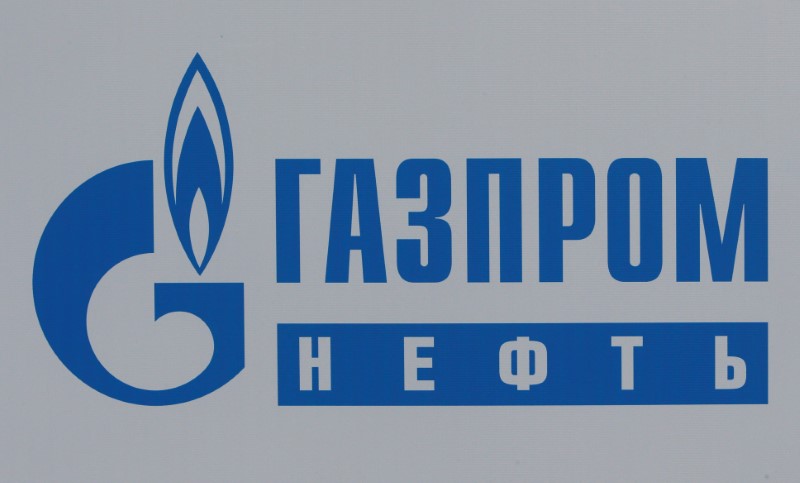 &copy; Reuters. شعار عملاق الغاز الروسي جازبروم. صورة من أرشيف رويترز.