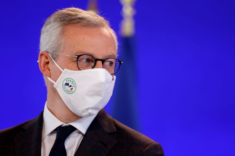 © Reuters. Bruno Le Maire, ministro das Finanças da França 
15/02/2021
REUTERS/Sarah Meyssonnier