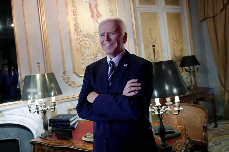 &copy; Reuters. Estátua de cera de presidente dos EUA, Joe Biden
18/05/2021
REUTERS/Benoit Tessier