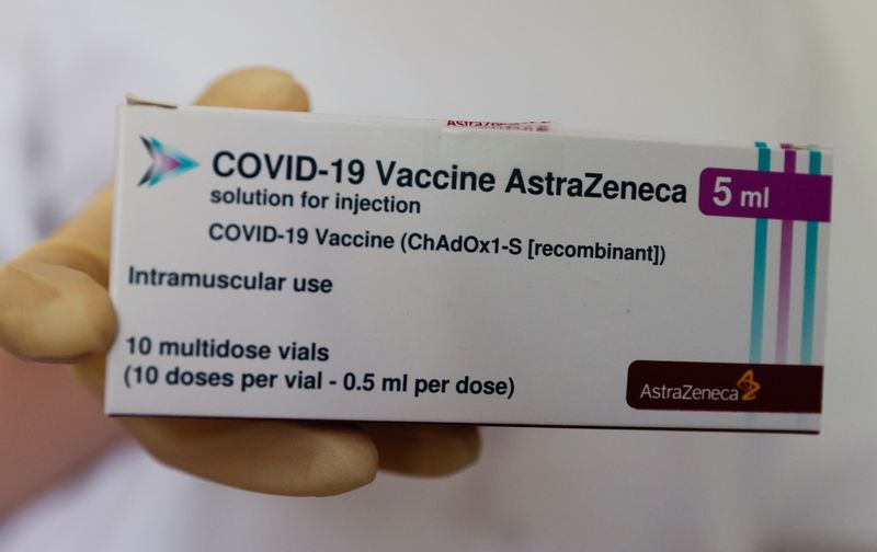 &copy; Reuters. Vacina contra Covid-19 da AstraZeneca
 18/5/2021 REUTERS/Leonhard Foeger