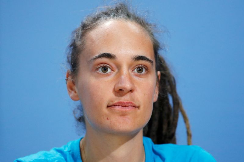 &copy; Reuters. Carola Rackete, la comandante tedesca della Sea Watch 3 a Berlino, Germania, 30 ottobre  2019.  REUTERS/Fabrizio Bensch