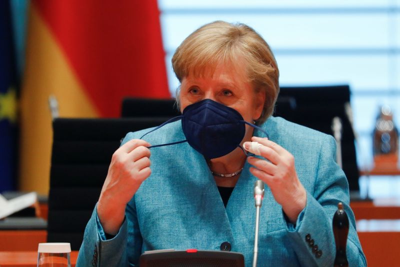 © Reuters. Angela Merkel, chanceler da Alemanha 
19/05/2021
REUTERS/Michele Tantussi/Pool