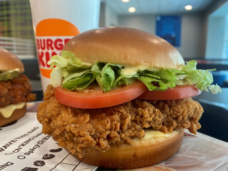 © Reuters. Burger King's new chicken sandwich 