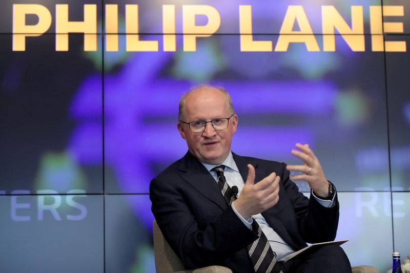 &copy; Reuters. Economista-chefe do BCE, Philip Lane September 27, 2019. REUTERS/Gary He/File Photo/File Photo