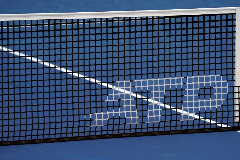&copy; Reuters. شعار اتحاد لاعبي التنس المحترفين على شبكة في صورة من أرشيف رويترز. صورة من يو اس ايه توداي سبورتس.