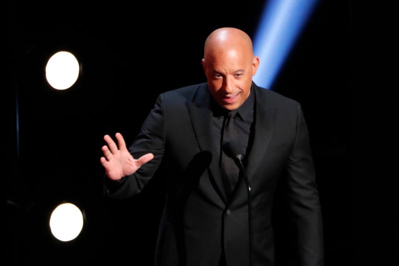 &copy; Reuters. Imagen de archivo de Vin Diesel presentando el premio a mejor película durante la edición 50 de los NAACP Image Awards en Los Ángeles, California, Estados Unidos. 30 de marzo, 2019. REUTERS/Mario Anzuoni