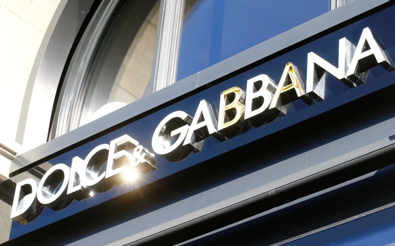 &copy; Reuters. FILE PHOTO: The logo of Italian designers Dolce & Gabbana is seen at a branch office at Bahnhofstrasse shopping street in Zurich, Switzerland September 9, 2020. REUTERS/Arnd Wiegmann