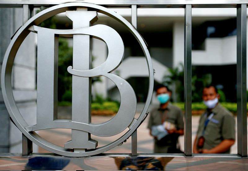 &copy; Reuters. Bank Indonesia's logo is seen at Bank Indonesia headquarters in Jakarta, Indonesia, September 2, 2020. REUTERS/Ajeng Dinar Ulfiana